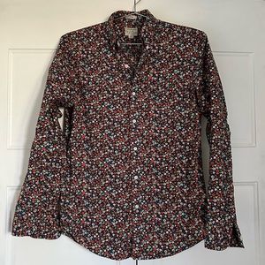 J. Crew floral button down shirt